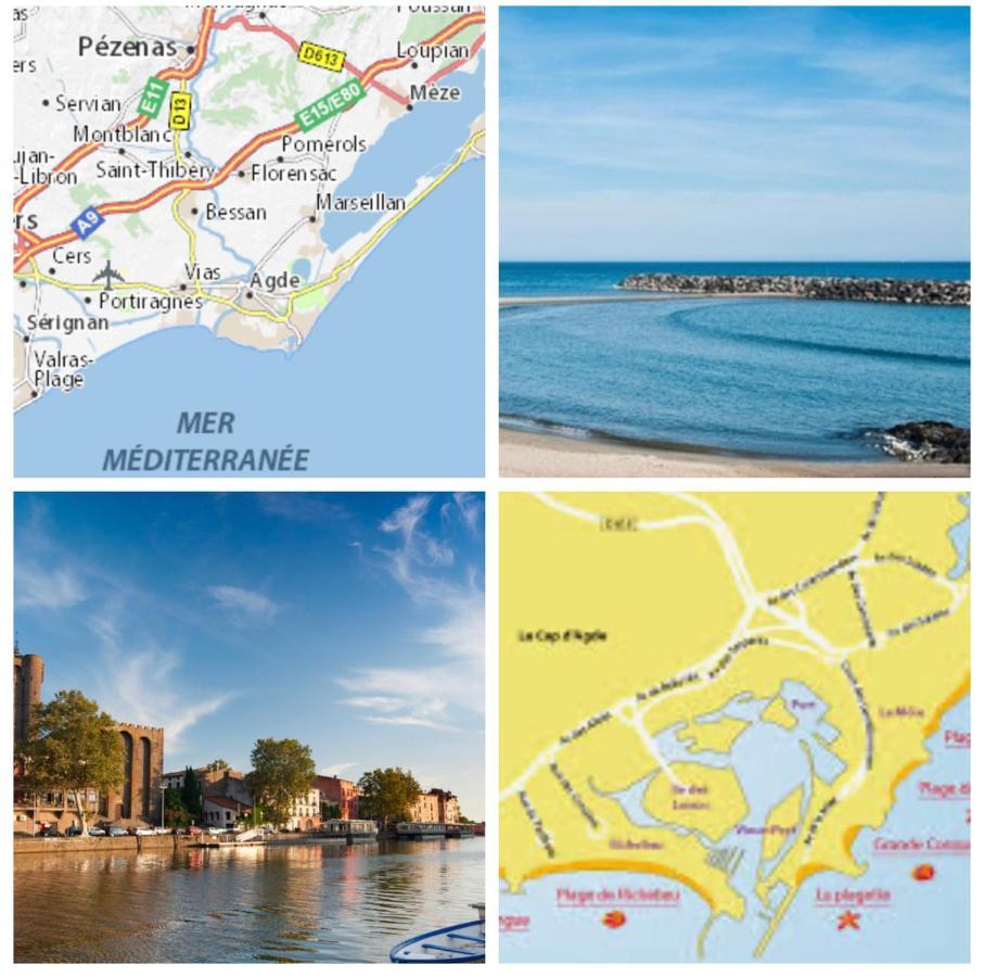 Camping Sept Fonts Agde Hotel Bagian luar foto